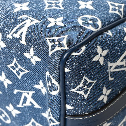 Louis Vuitton Monogram Jacquard Denim Speedy Bandouliere 25 Bleu 11 of 13