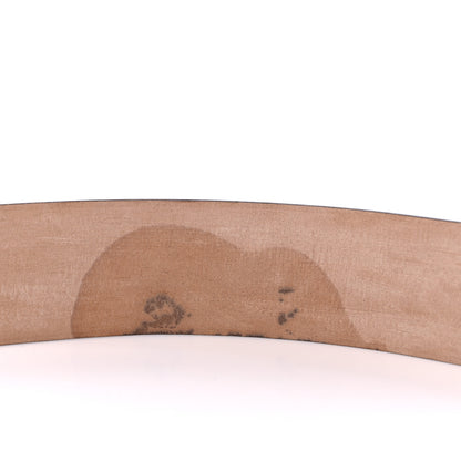 Gucci GG Supreme Monogram Niagara Lux Calfskin Interlocking G 40mm Belt 125 50 Beige Ebony Cocoa 4 of 5