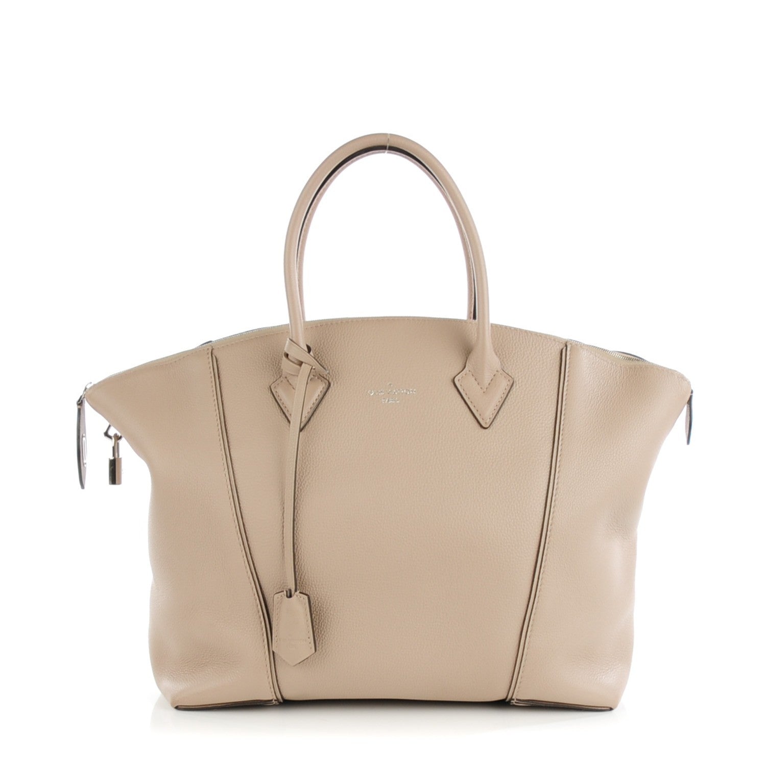 Louis Vuitton Veau Cachemire Soft Lockit MM Galet 1 of 8