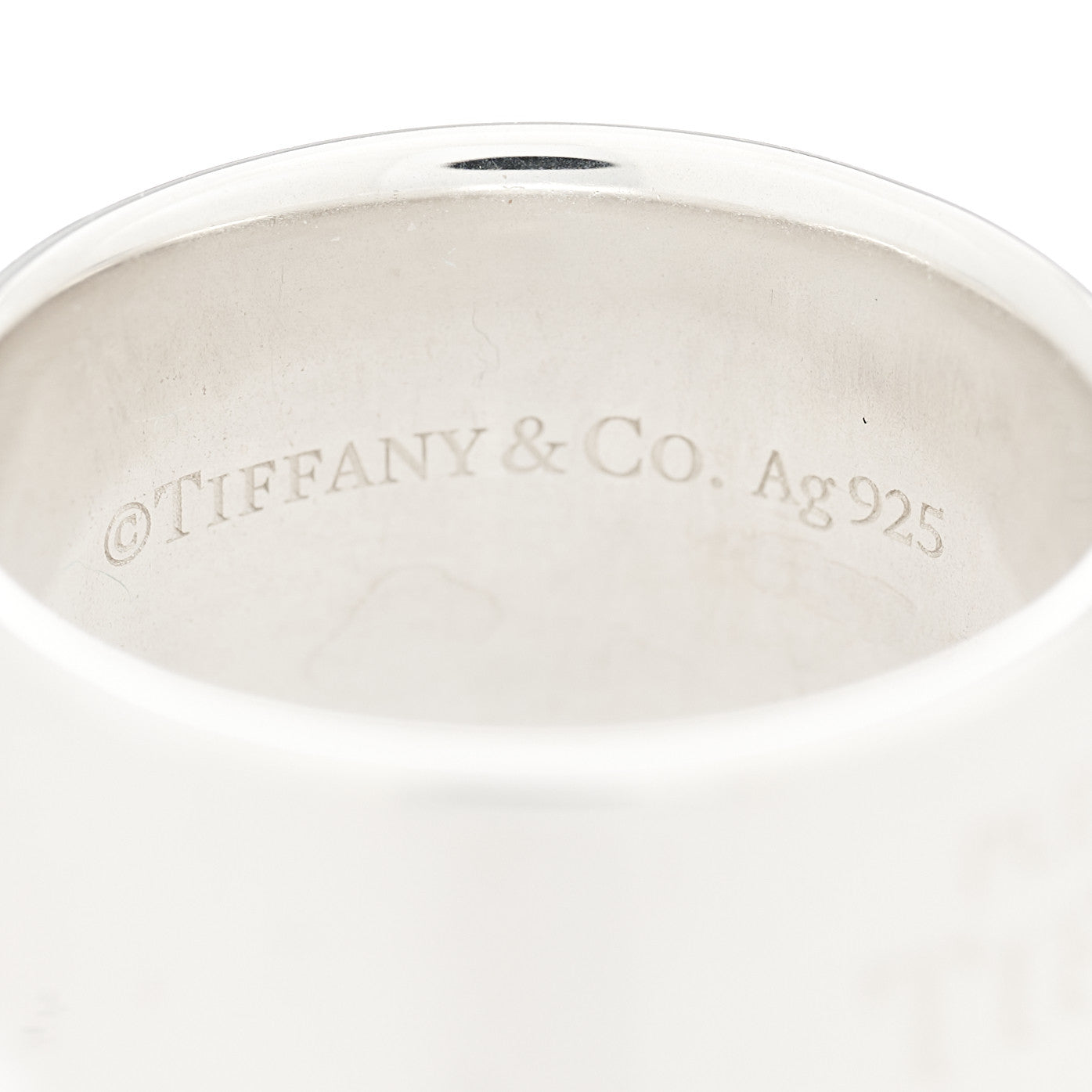Tiffany Sterling Silver Wide Return to Tiffany Ring 49 4.75 4 of 4