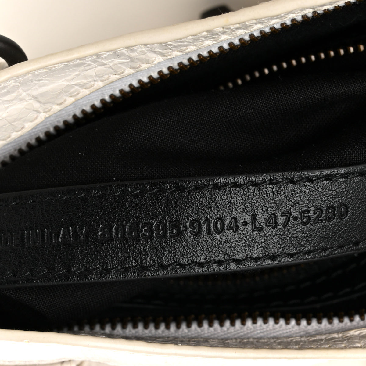 Balenciaga Agneau Arena Classic Hardware Le City Mini  White 7 of 12