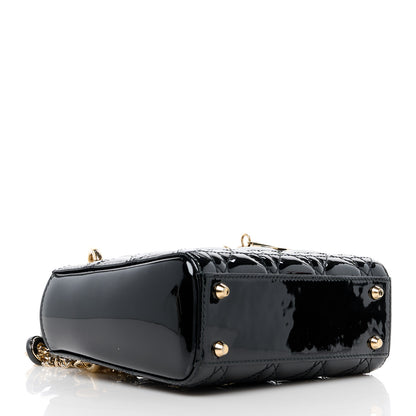 Christian Dior Patent Cannage Mini Lady Dior Black 4 of 11