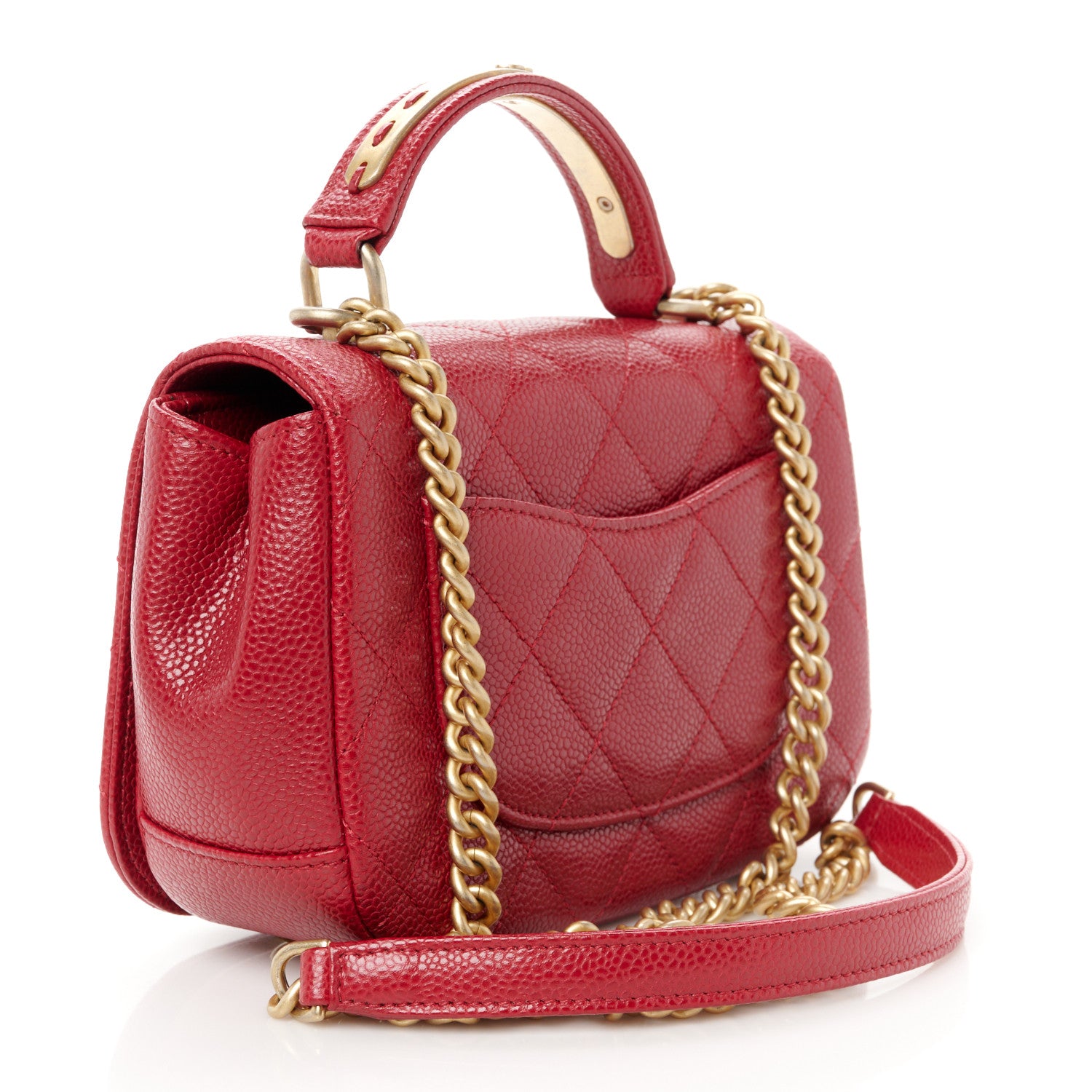 Chanel Caviar Mini Carry Around Flap Bag 3 of 11
