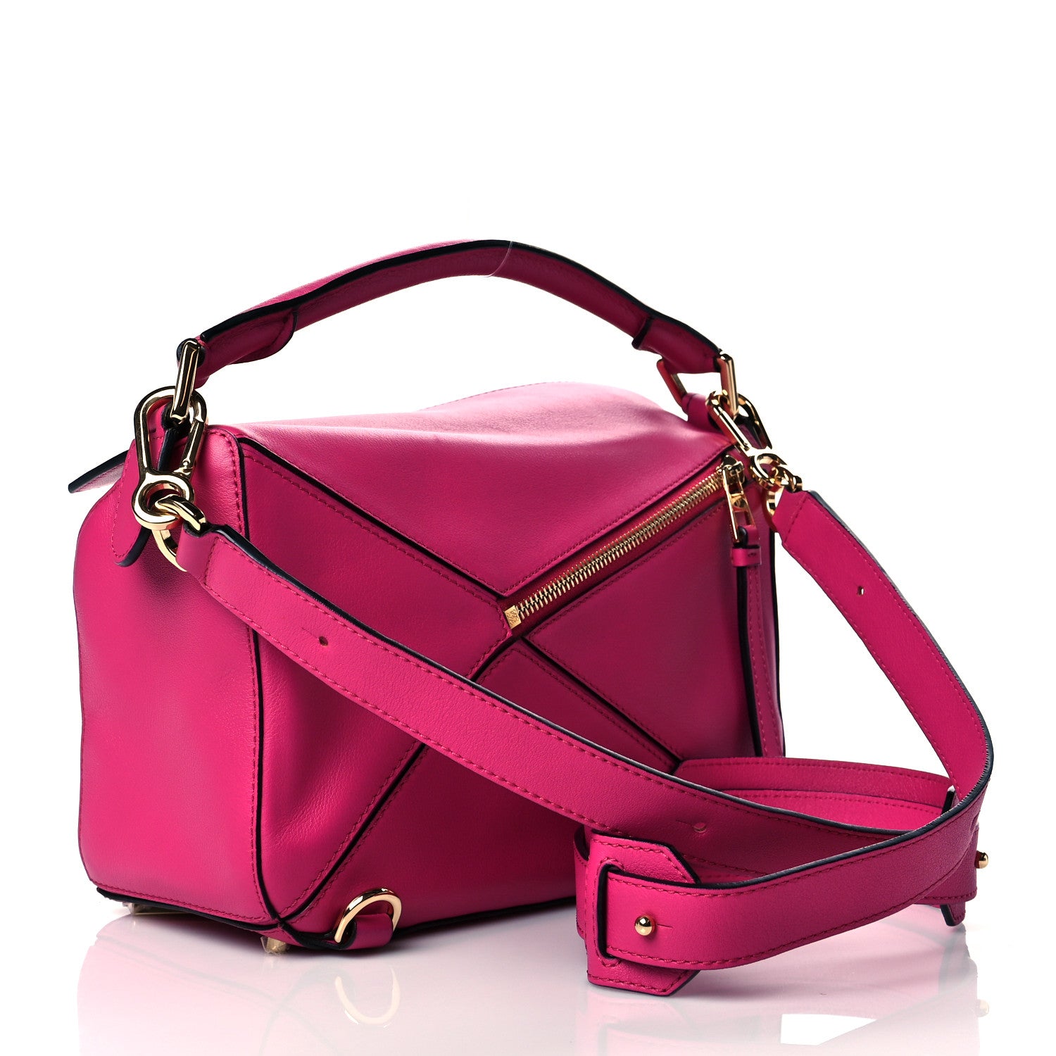 Loewe Calfskin Small Puzzle Bag Fuchsia 3 of 10