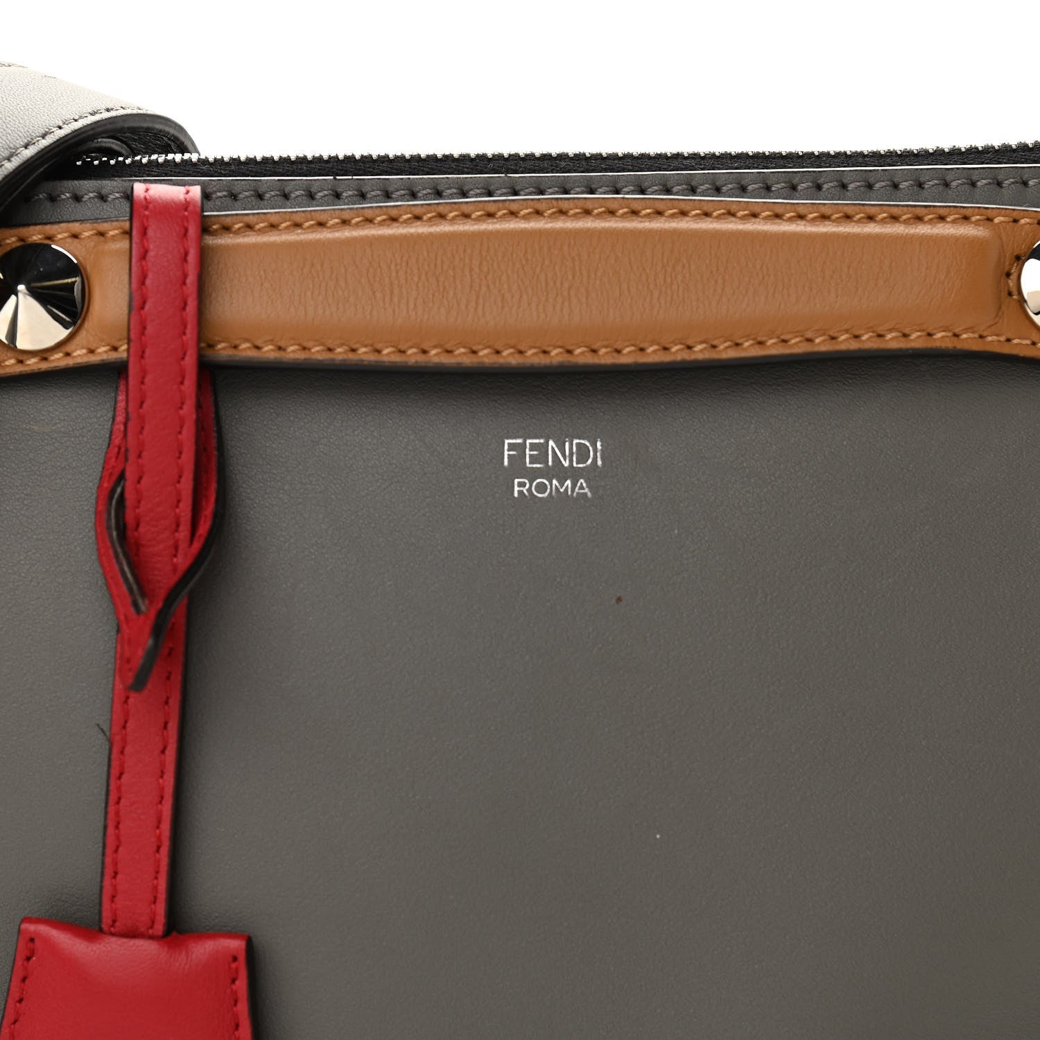 Fendi Vitello Dolce 4 Color Medium By The Way Boston Bag Argilla Fragola Multicolor 8 of 10