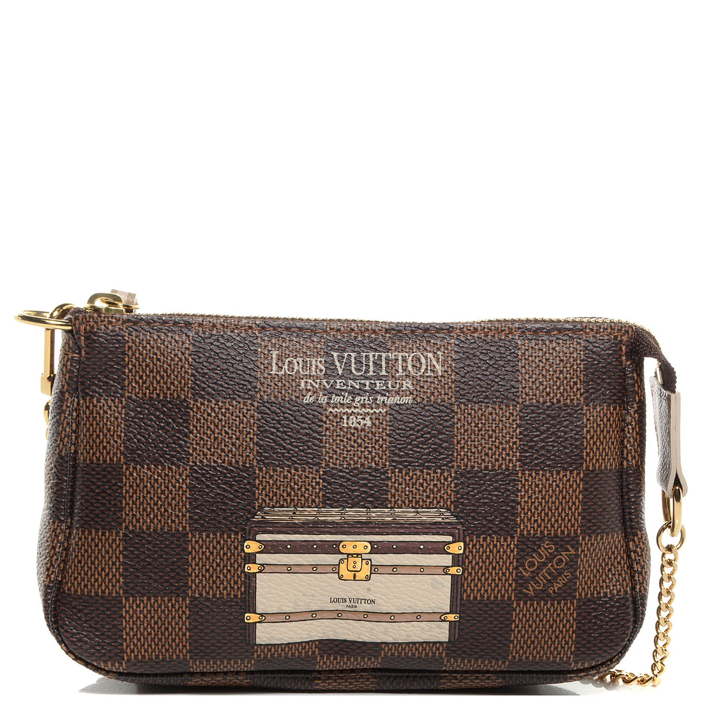 Damier Ebene Trunks and Locks Mini Pochette Accessories