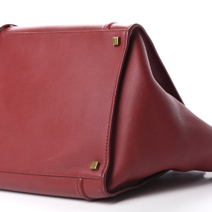 Celine Supple Calfskin Medium Phantom Luggage Red 7 of 9