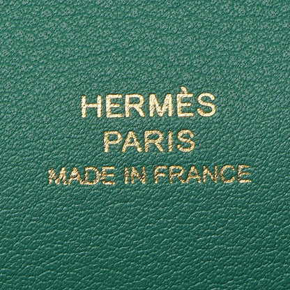 Hermes Swift Kelly Pochette Clutch Vert Vertigo 21 of 28