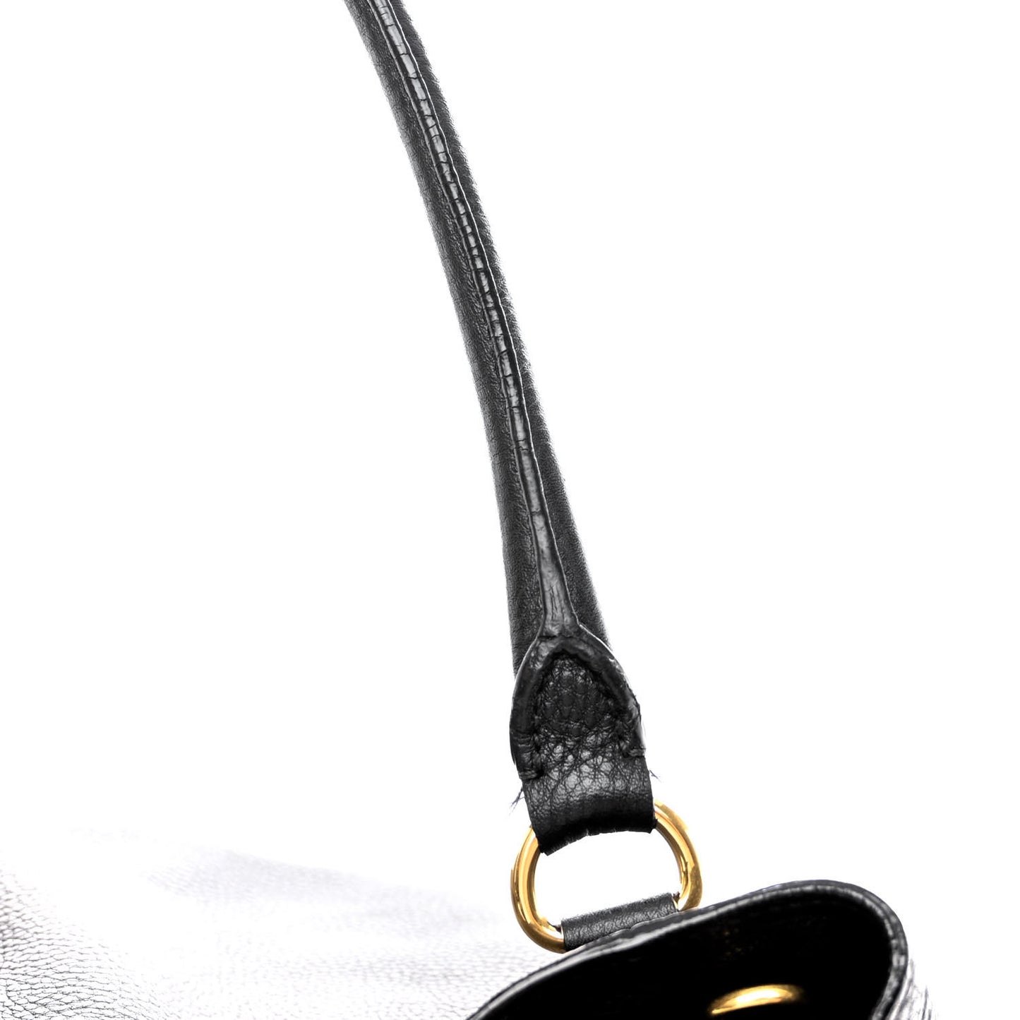 Vitello Daino Shoulder Bag Black