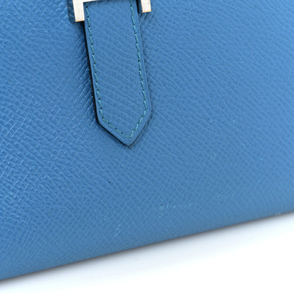 Hermes Epsom Bearn Gusset Wallet Bleu Zanzibar 12 of 18
