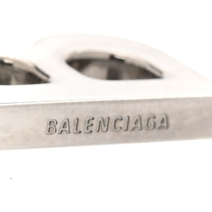 Balenciaga Metal B Chain Drop Earrings XS Silver 4 of 6