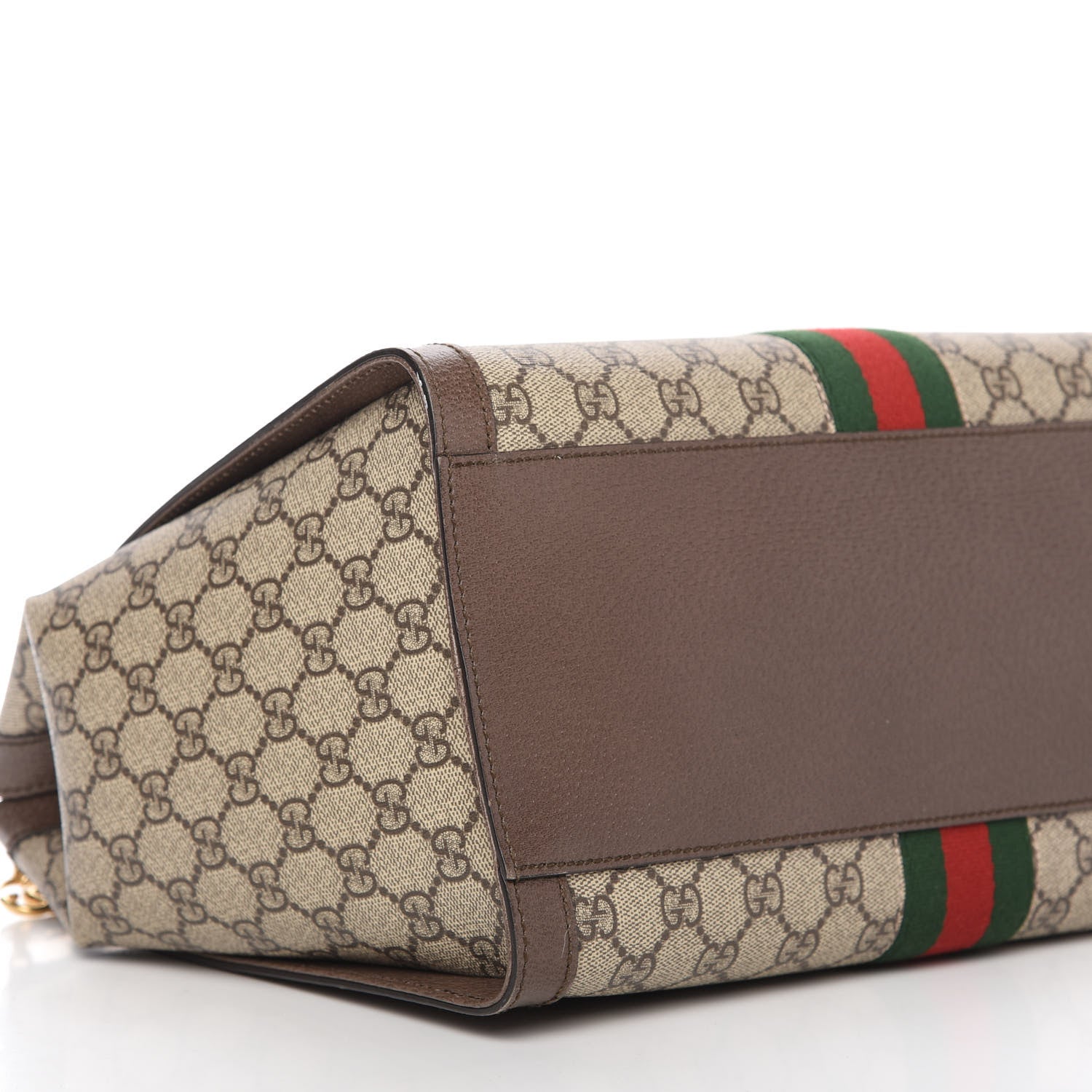 Gucci GG Supreme Monogram Web Medium Ophidia Tote Bag Brown 8 of 13