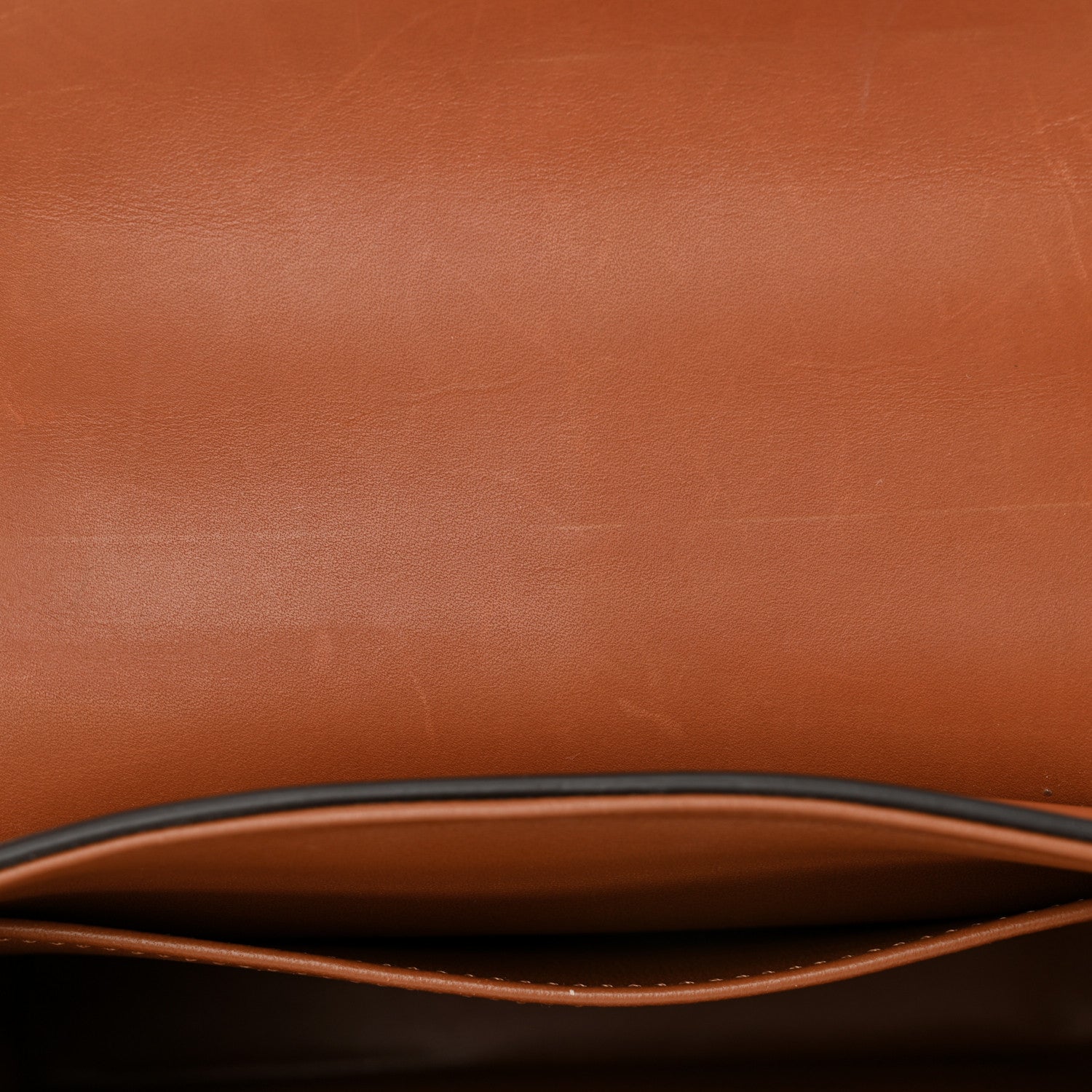 Celine Satinated Calfskin Mini 16 Top Handle Bag Tan 11 of 15