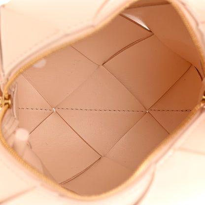 Bottega Veneta Lambskin Maxi Intrecciato Mini Cassette Camera Bag Macaroon 5 of 9