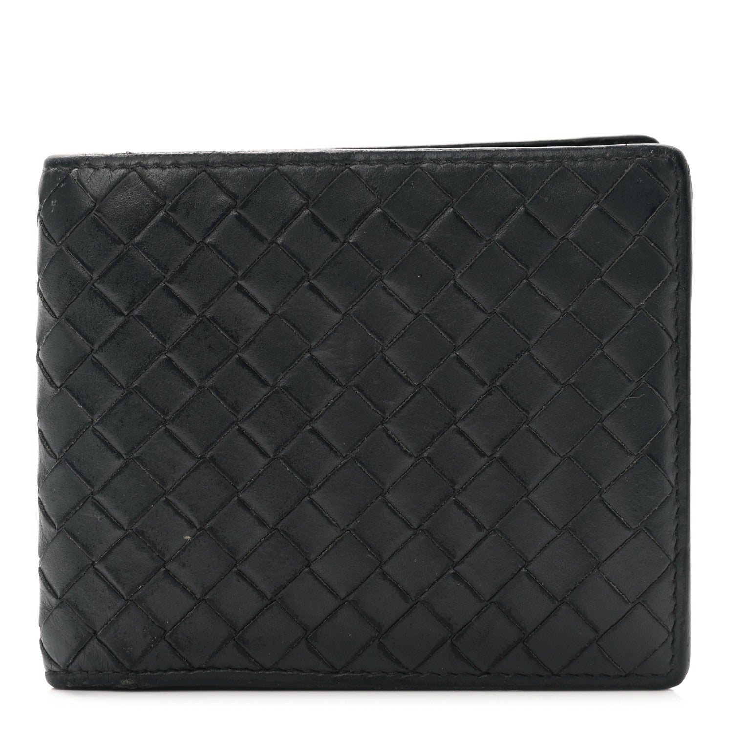 Bottega Veneta Nappa Intrecciato Bi-Fold Wallet Black 1 of 13