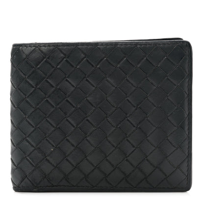 Bottega Veneta Nappa Intrecciato Bi-Fold Wallet Black 1 of 13