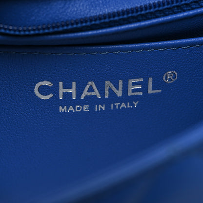 Chanel Lambskin Quilted Mini Rectangular Flap Blue 6 of 11