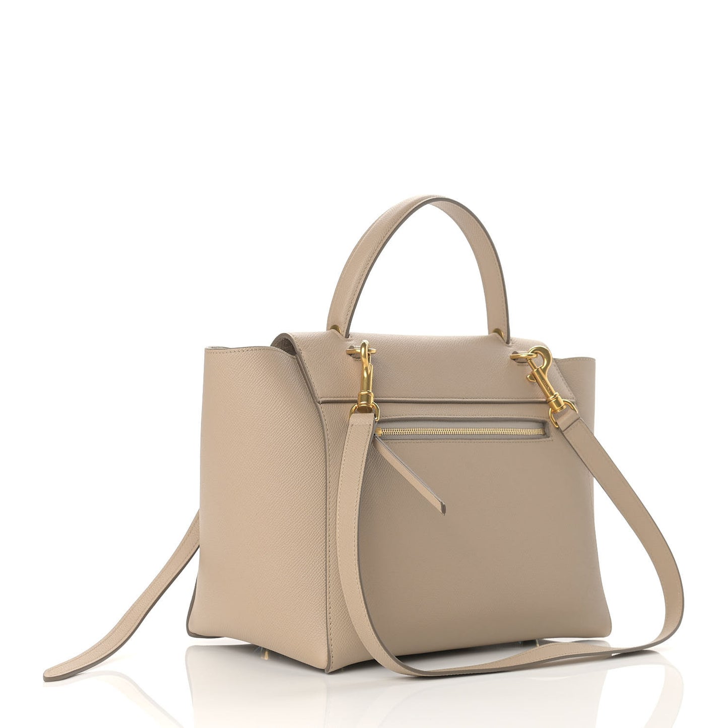 Grained Calfskin Mini Belt Bag Light Taupe