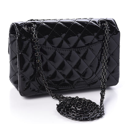Chanel Patent Calfskin Quilted 2.55 Reissue Mini Flap Black 3 of 11