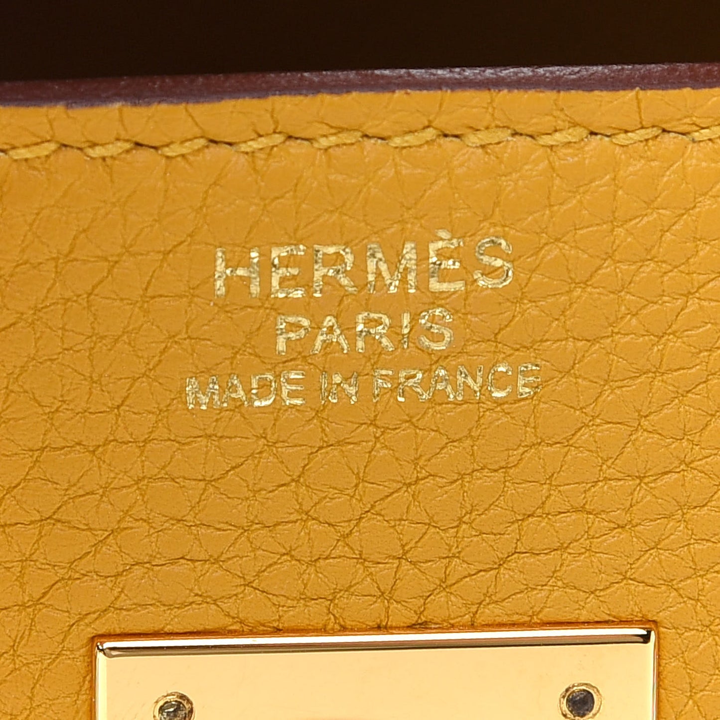 Togo Birkin 30 Jaune Ambre