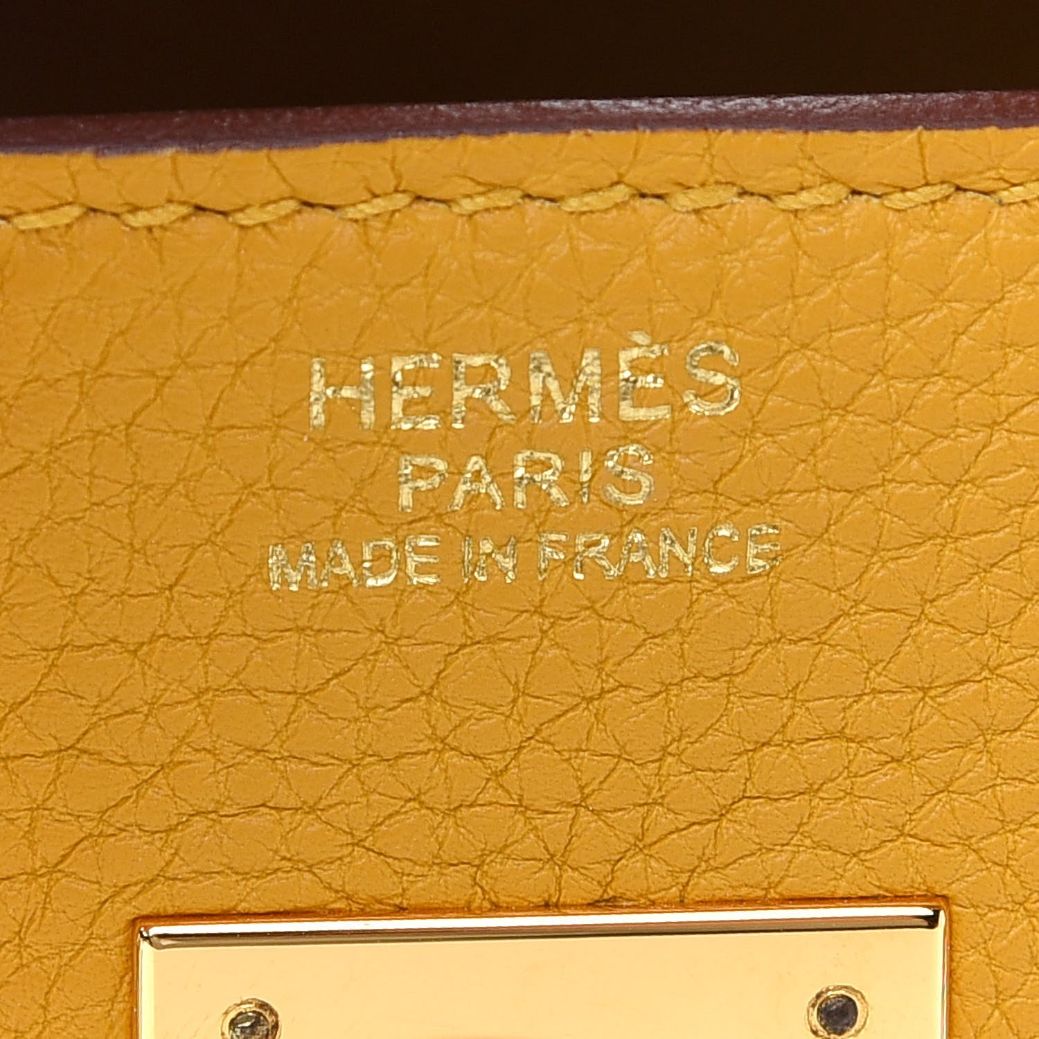 Hermes Togo Birkin 30 Jaune Ambre 6 of 12