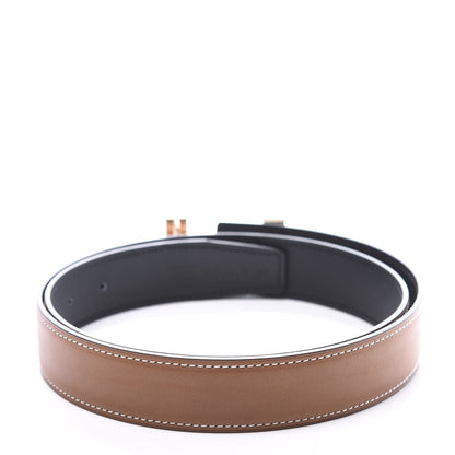 Hermes Box Chamonix 32mm Quizz H Belt 90 Black Gold 2 of 8