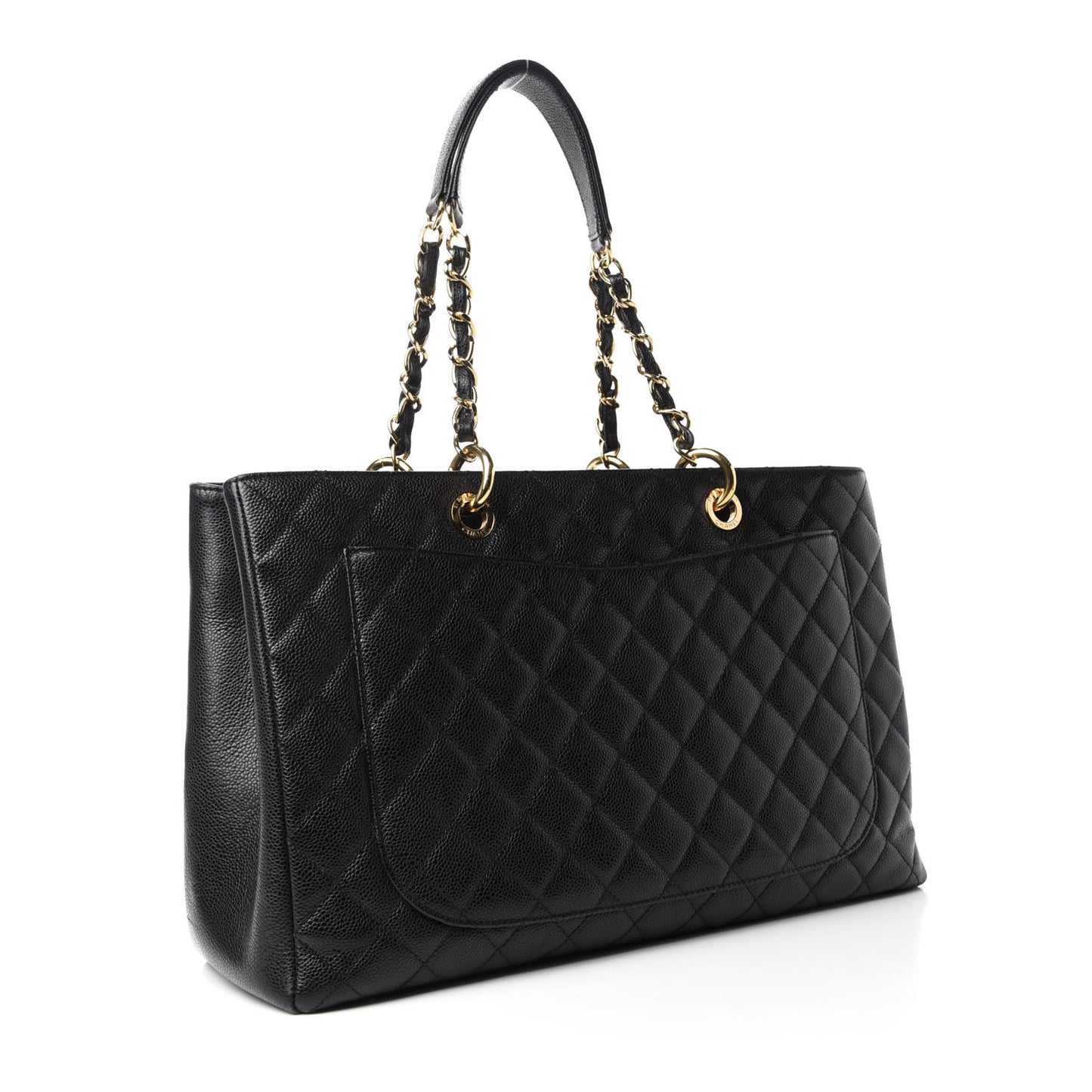 Caviar Quilted XL Grand Shopping Tote GST Black