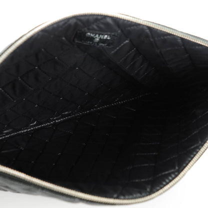 Chanel Caviar Quilted Large Cosmetic Case Black 5 of 7