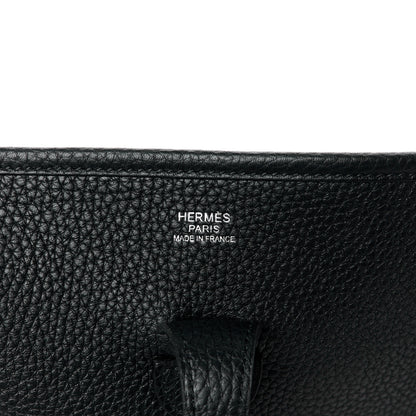 Hermes Taurillon Clemence Evelyne III PM Black 6 of 12