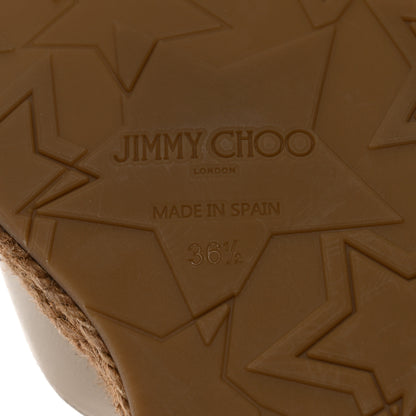 Jimmy Choo Nappa Rope Cork Alanah 105 Wedge 36.5 Chalk 7 of 9