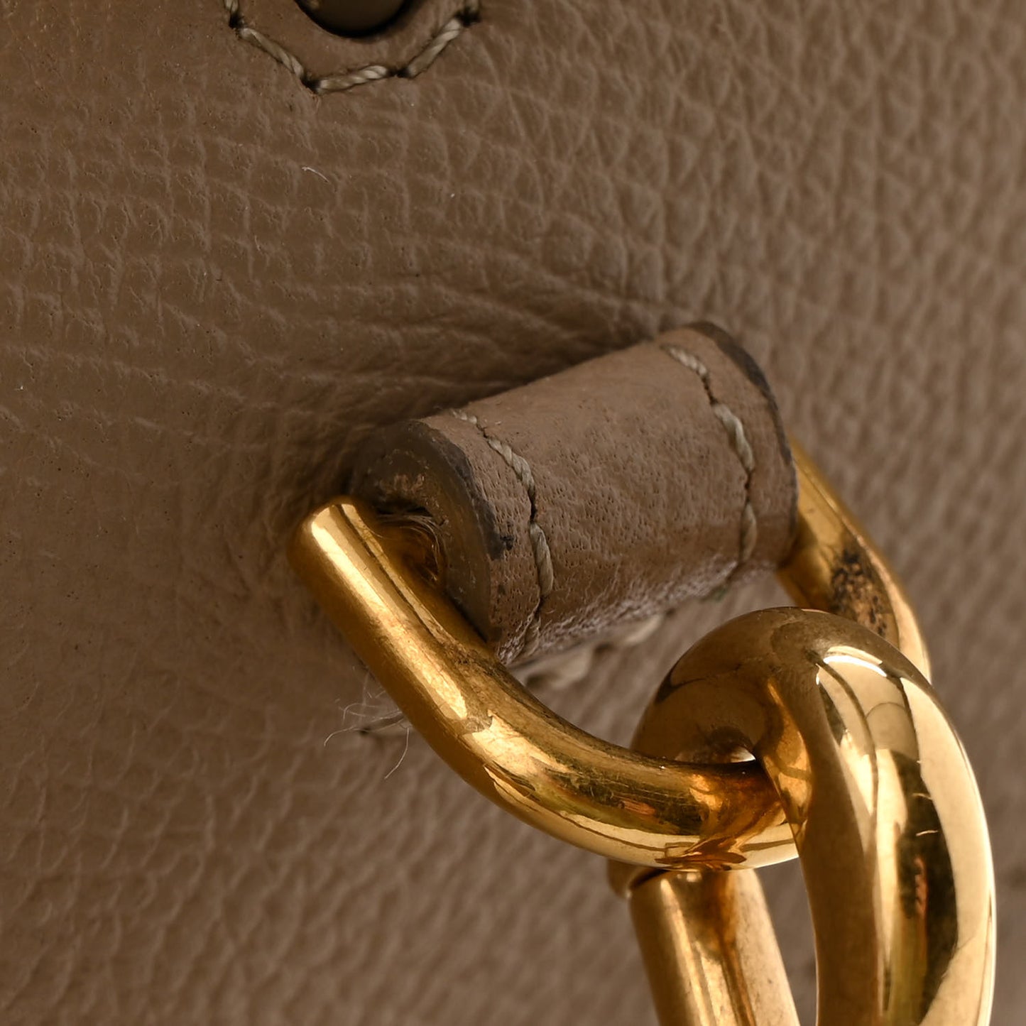Grained Calfskin Micro Belt Bag Light Taupe