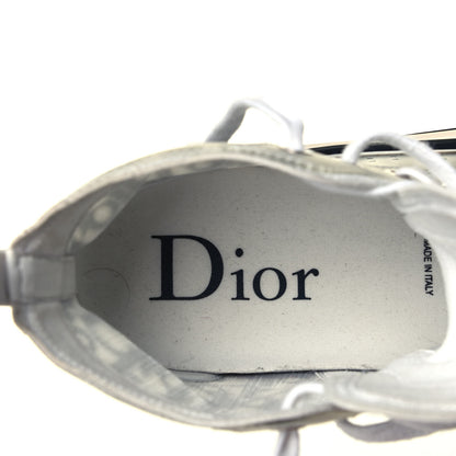 Christian Dior Technical Canvas Oblique Mens B23 High Top Sneakers 41 White Black 7 of 9