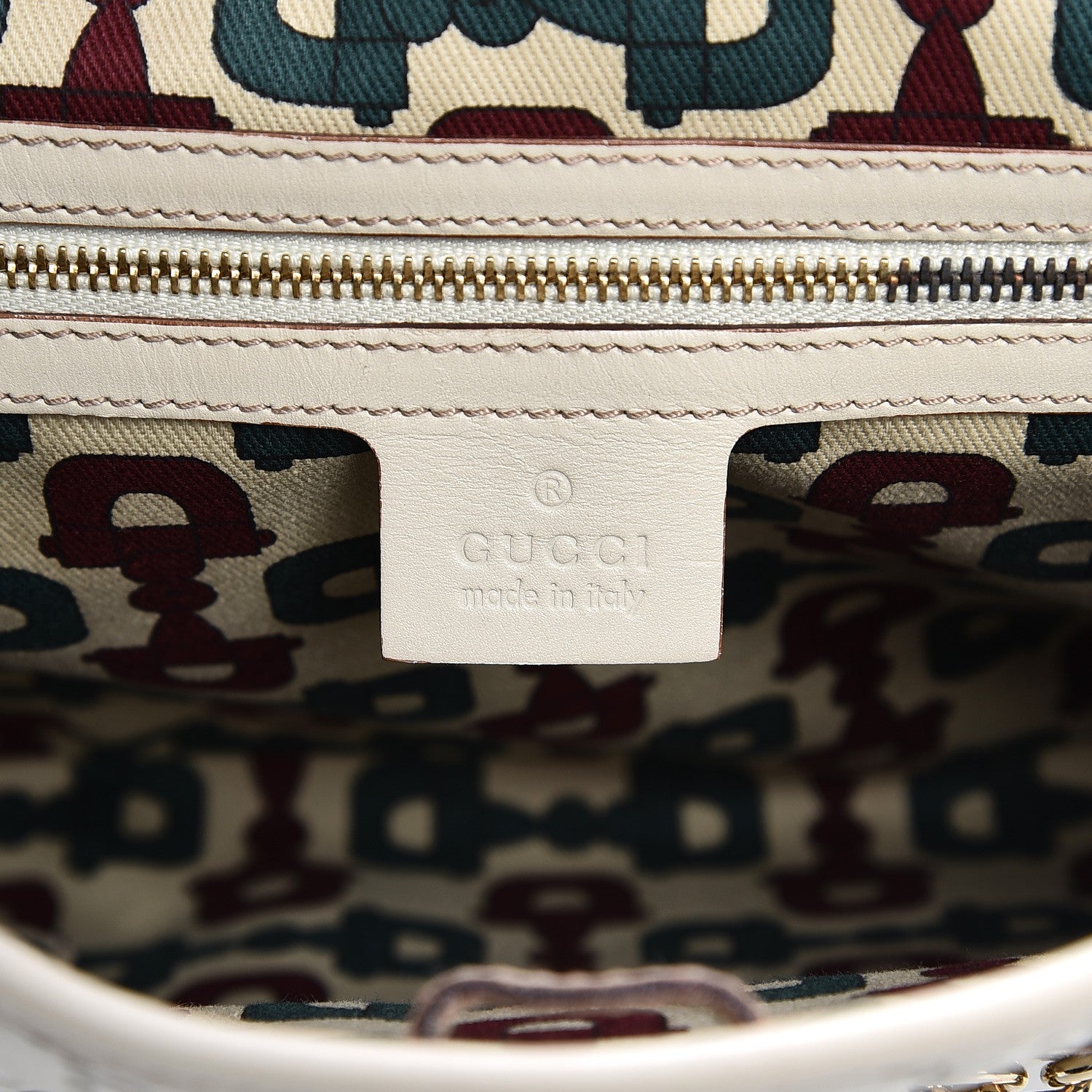 Gucci Guccissima Punch Hobo Off White 6 of 11