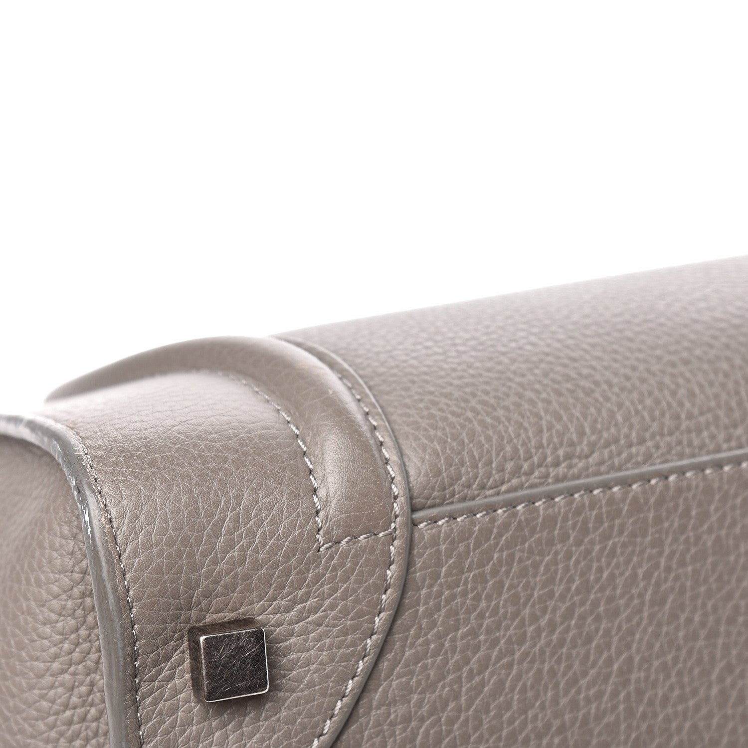 Celine Drummed Calfskin Mini Luggage Souris 14 of 16