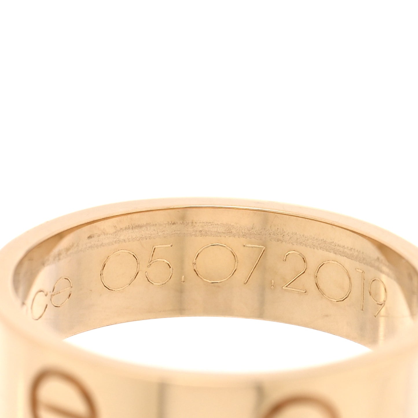 18K Yellow Gold 5.5mm LOVE Ring 56 7.5