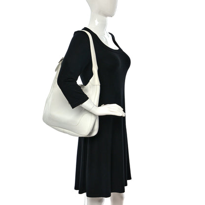Hermes Taurillon Clemence Sac Trim II 35 White 2 of 15