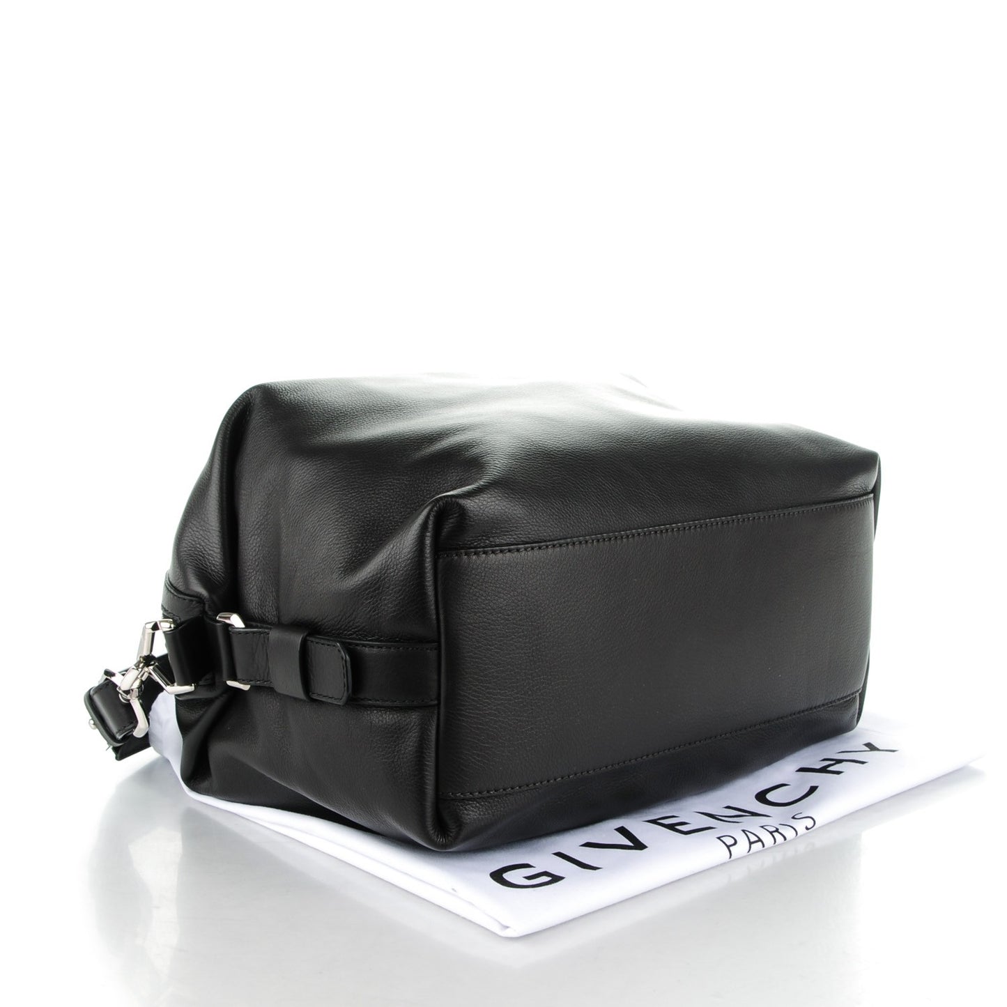 Waxed Calfskin Studded Medium Nightingale Black