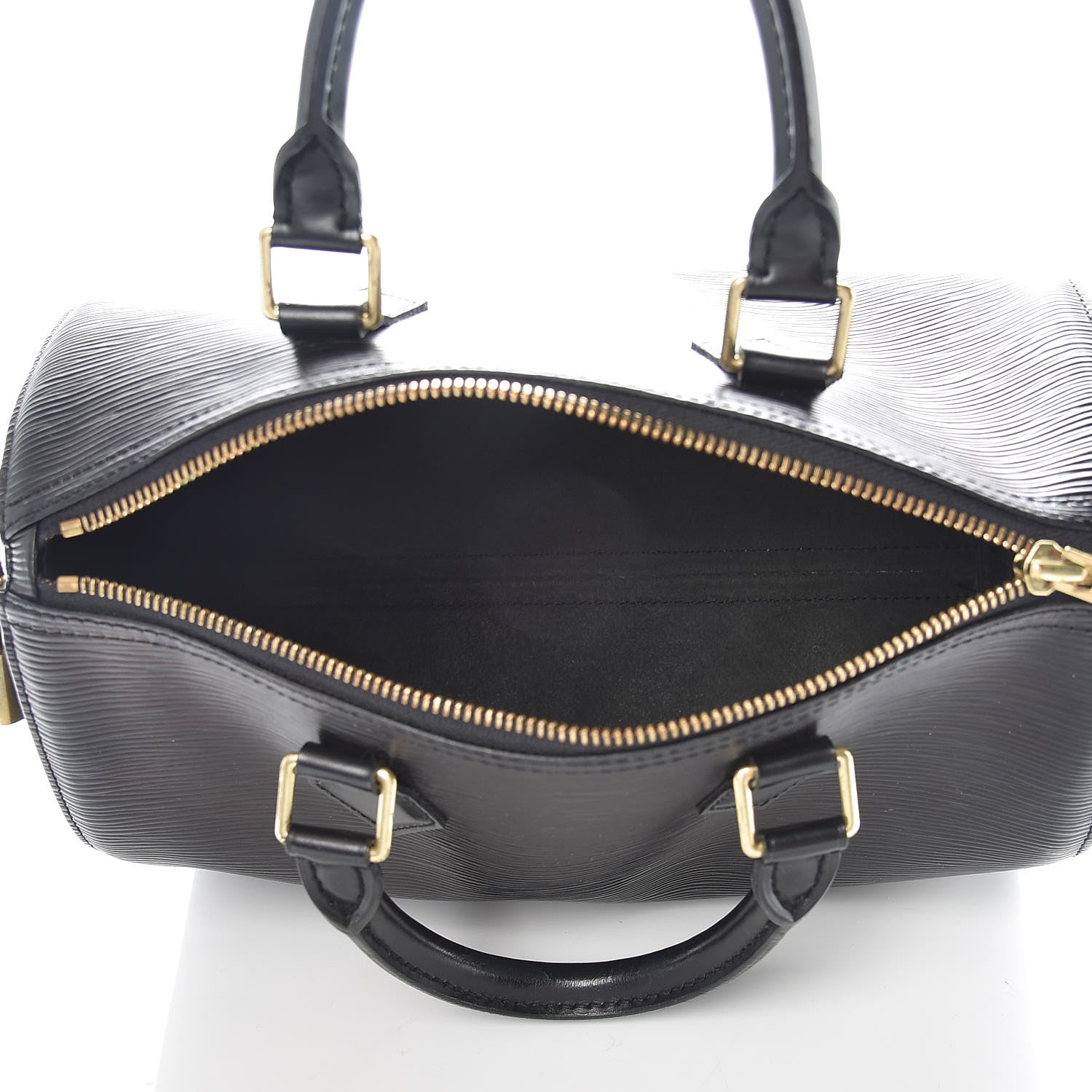 Louis Vuitton Epi Speedy 25 Black 5 of 13