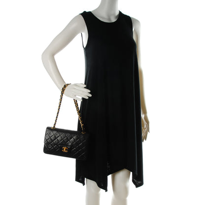 Chanel Lambskin Quilted Small Double Flap Black 2 of 8