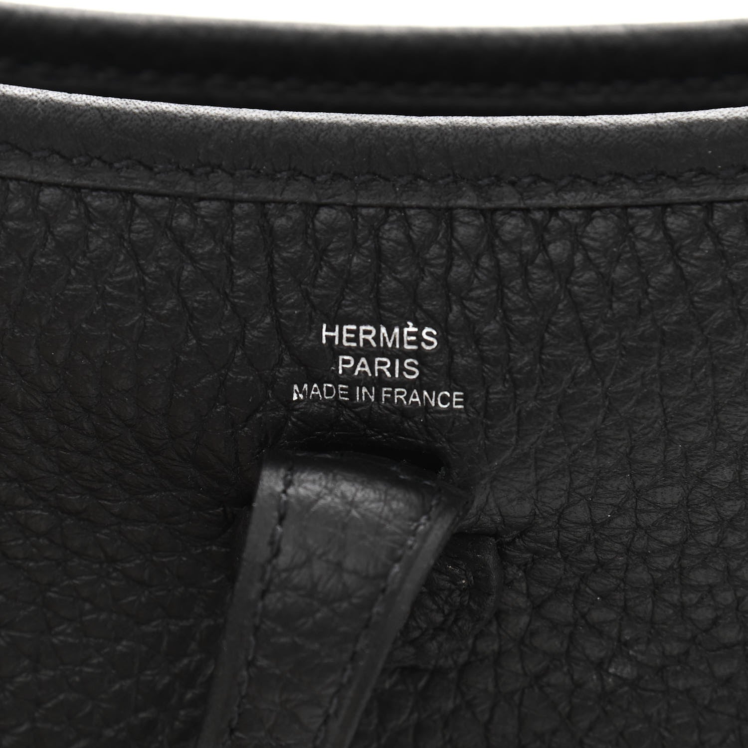 Hermes Taurillon Clemence Evelyne TPM Black 6 of 11