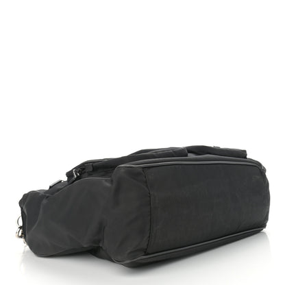 Prada Nylon Saffiano Front Pocket Tote Black 4 of 14