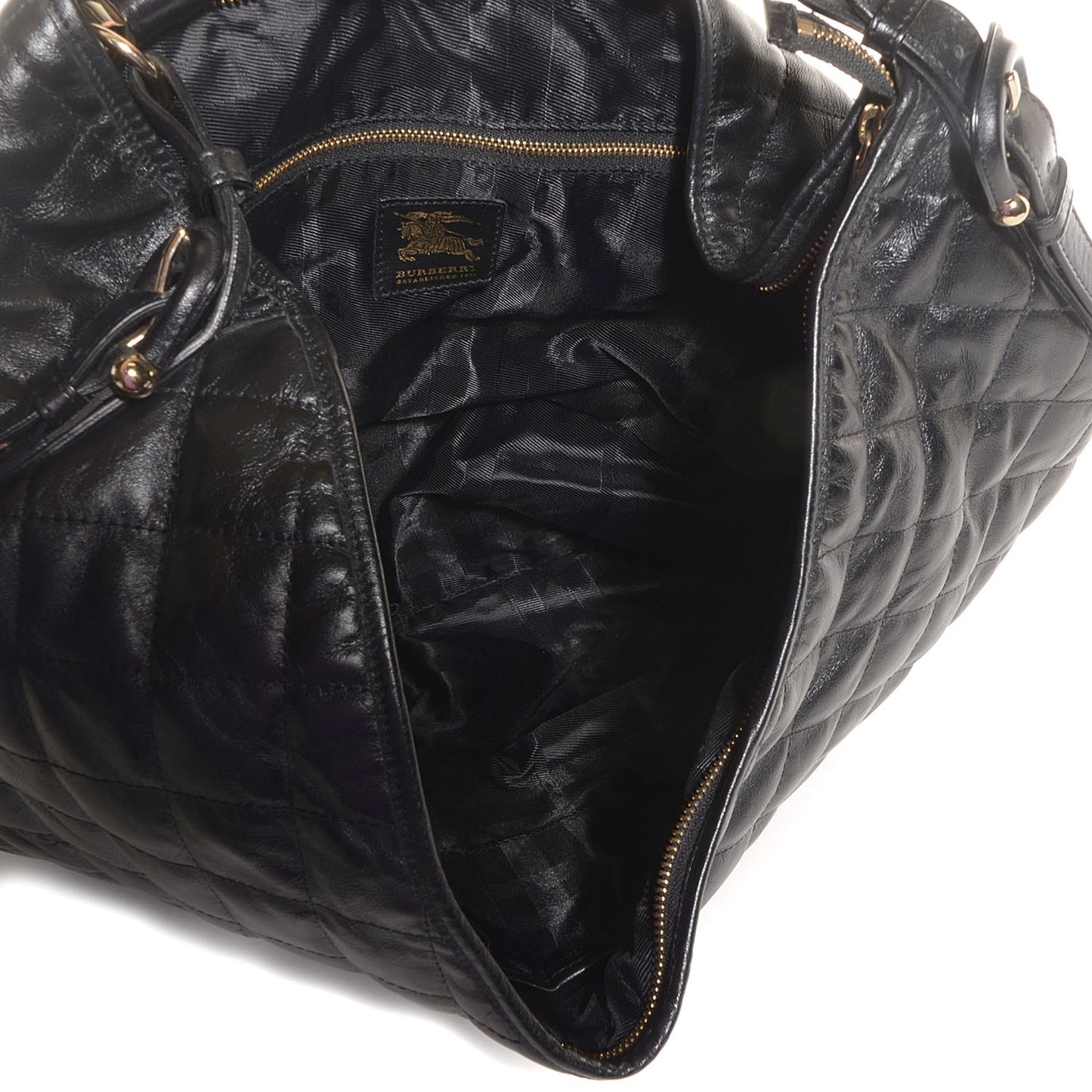 Calfskin Quilted Hoxton Hobo Black