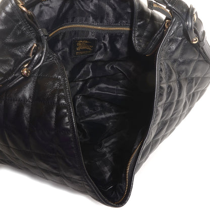 Burberry Calfskin Quilted Hoxton Hobo Black 5 of 9