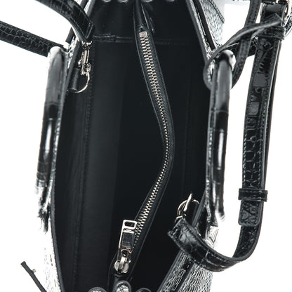 Saint Laurent Calfskin Crocodile Embossed Baby Sac De Jour Black 6 of 6