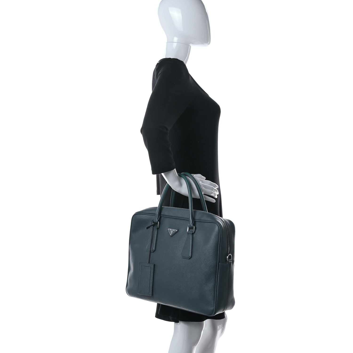 Prada Saffiano Travel Briefcase Ottanio 2 of 20