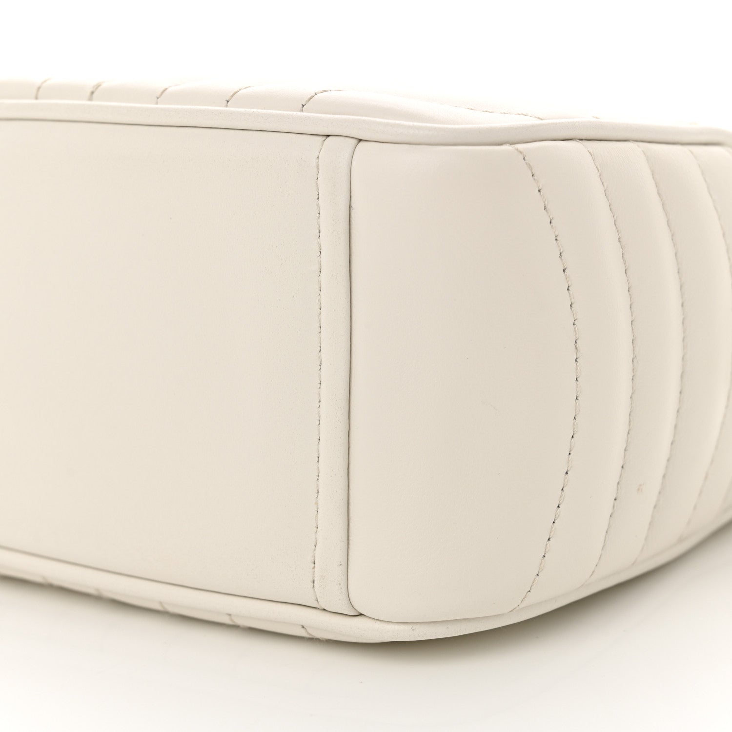 Prada Soft Calfskin Diagramme Crossbody Bag White 10 of 13