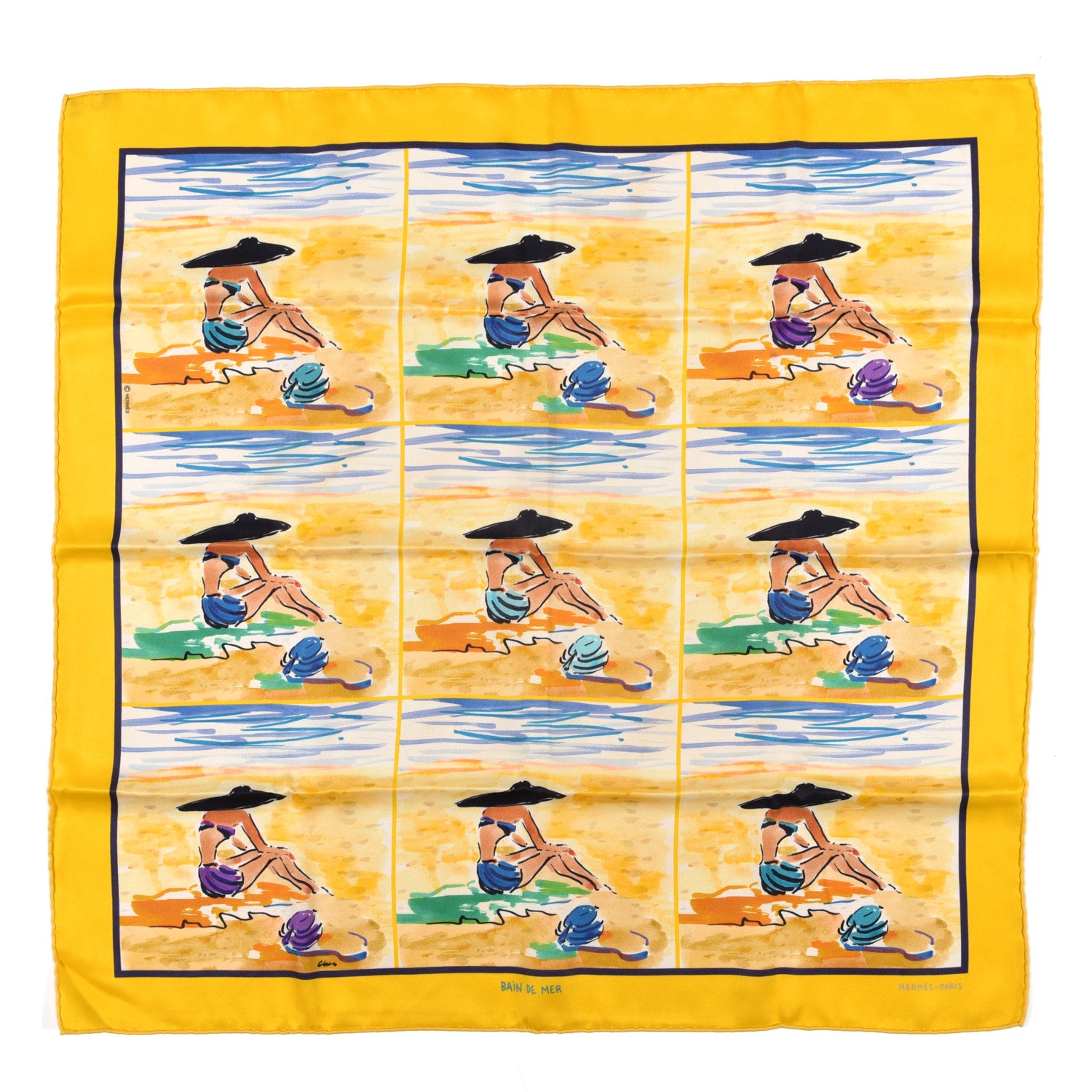 Hermes Silk Bain De Mer Scarf 70 1 of 4