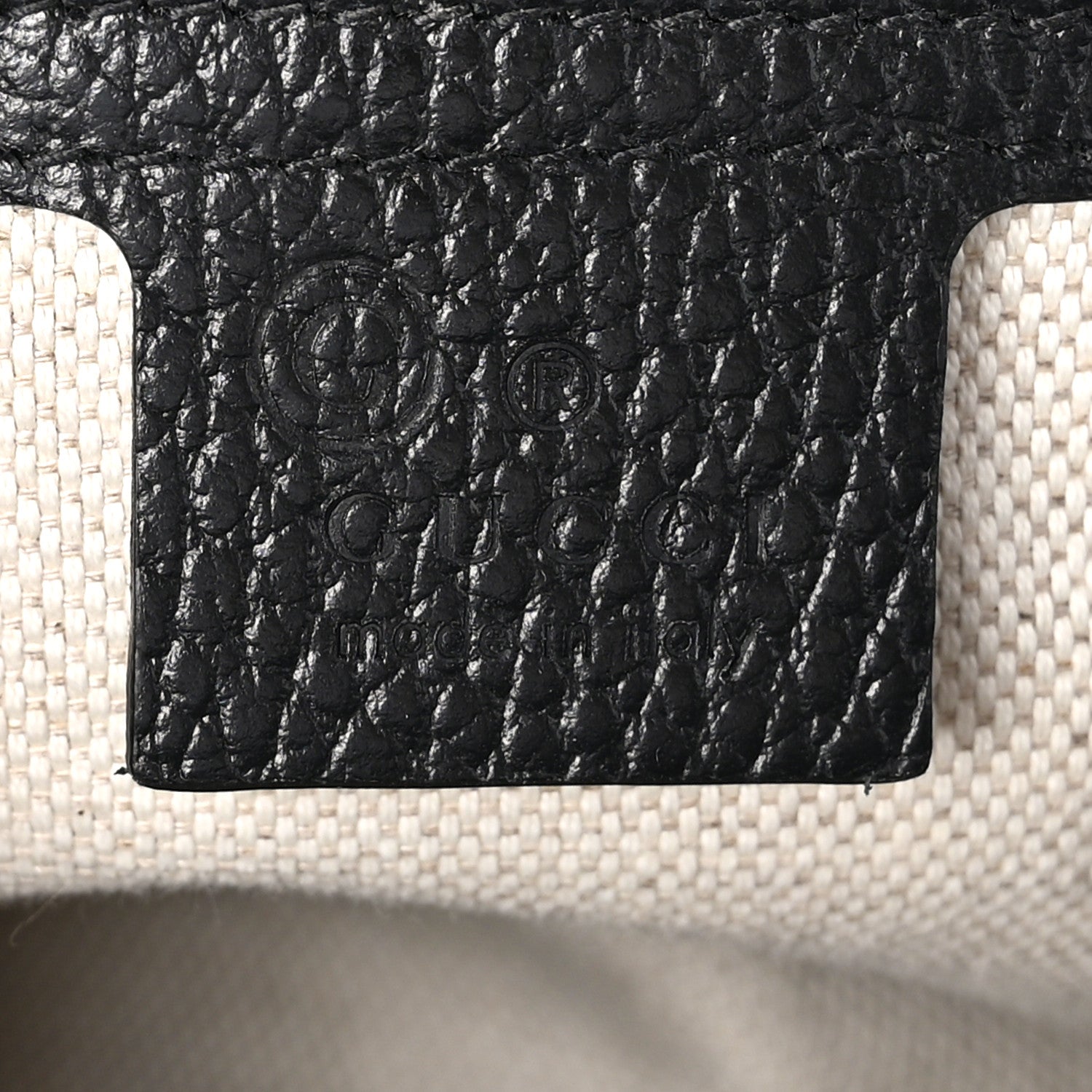 Gucci Pebbled Calfskin Medium Soho Top Handle Satchel Black 6 of 10
