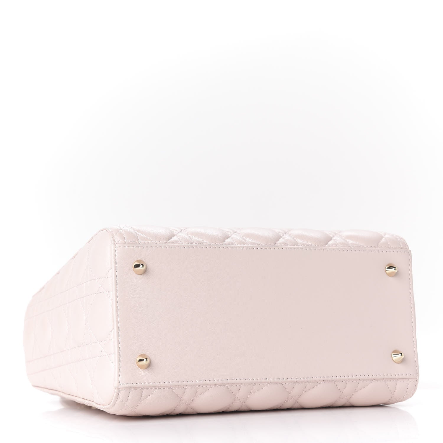 Christian Dior Lambskin Cannage Medium Lady Dior Light Pink 3 of 9