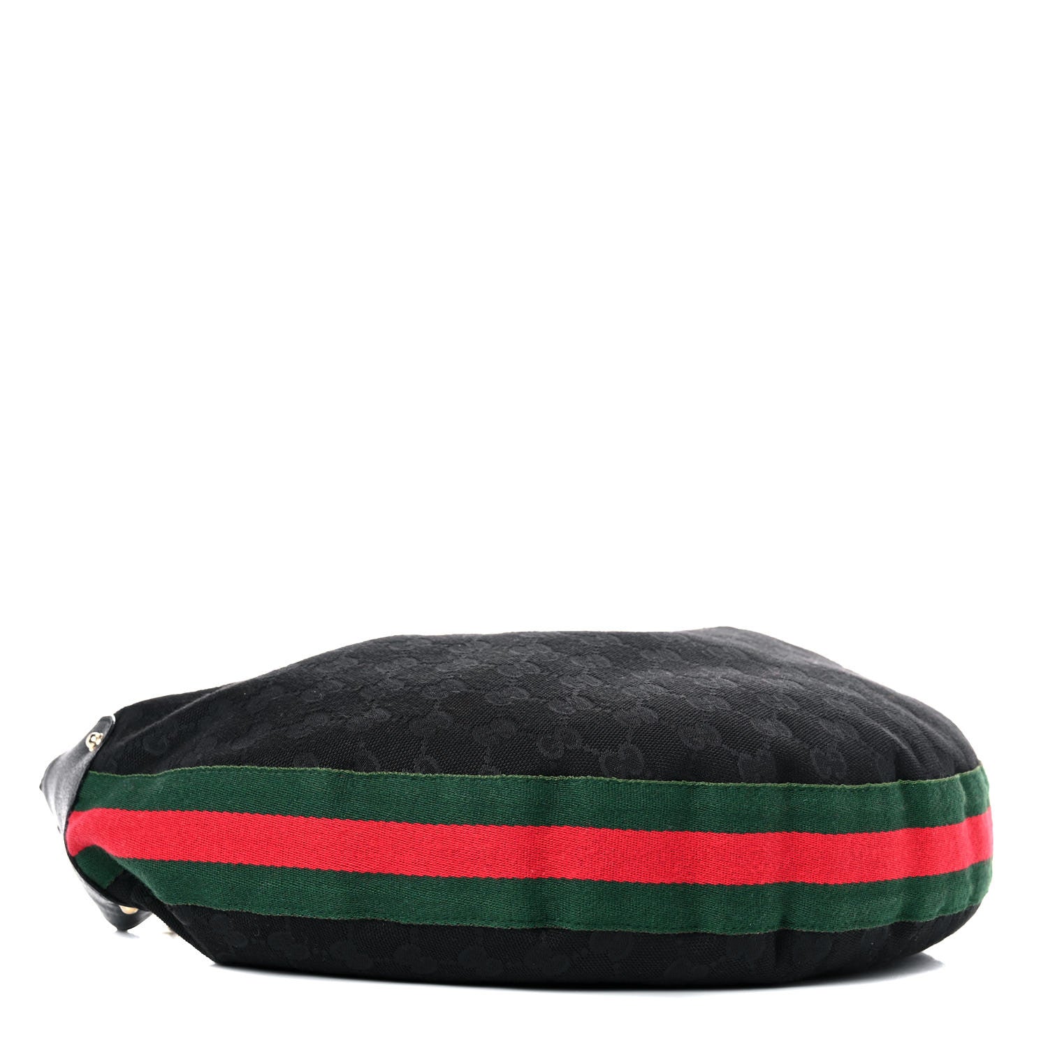 Gucci Monogram Web Bamboo Ring Hobo Black 4 of 18